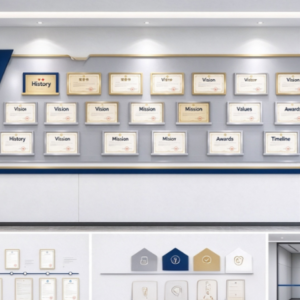 Graphic Layout Design for Corporate Honor and Culture Walls