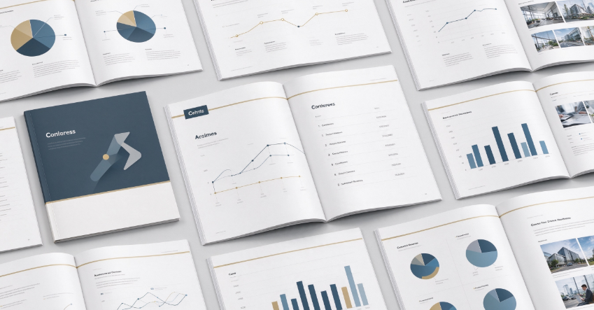 Brand Brochure and Corporate Handbook Layout Design | Information Structuring, Visual Storytelling, and Print-Ready Production