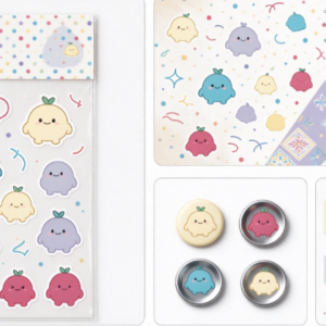 Static Graphic Extensions for Brand IP | Development of IP-based Sticker Sets, Decals, and Merchandise Patterns